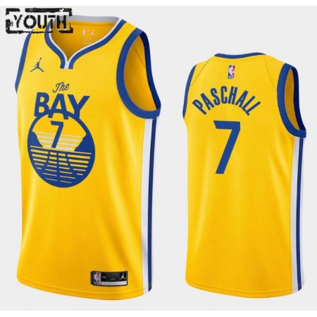 Maillot Enfant Golden State Warriors Eric Paschall 7 2020-21 Jordan Brand Statement Edition Swingman